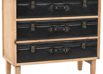 Szafka z szufladami lite drewno jodłowe 80 x 36 x 75 cm WM-245778