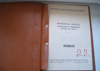 Wzmacniacz pomiarowy ZOPAN lampowy PWL-1 schemat DTR instrukcja serwisowka Wzmacniacz pomiarowy ZOPAN lampowy PWL-1 schemat DTR instrukcja serwisowka
