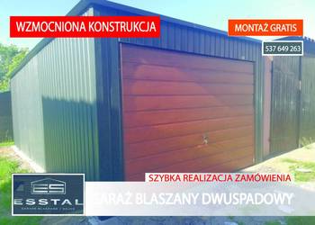 085 Garaż Blaszany - Grafit -|Magazyny| Kojce | Wiata | Hala | - ESSTAL