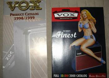VOX Amplifiers two brochures catalogs lot - dwie broszury informacyjne