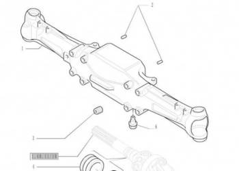 New Holland T6090 T6070 T7230 Pochwa mostu napedow 87633221
