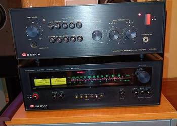 Unikatowy ZESTAW VINTAGE wzmacniacz  CESVA C-3030 ,tuner CS-30N