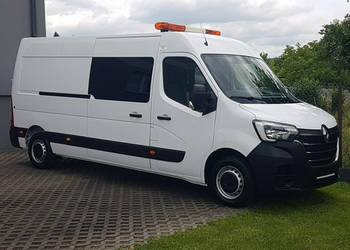 Renault Master 7 OSÓb L3H2 BRYGADÓWKA DŁUGI WYSOKI KLIMA MOVANO 2,3 DCI 15…