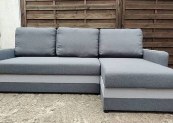 Narożnik Astor Agata Meble funkcja spania 2 schowki na pościel