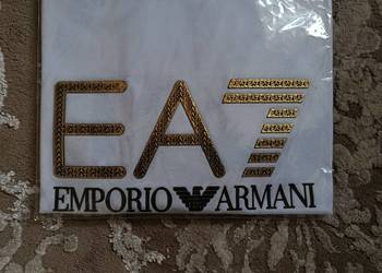 T-shirt męski Emporio Armani EA7- nowoczesne logo, rozmiar XXL nowość