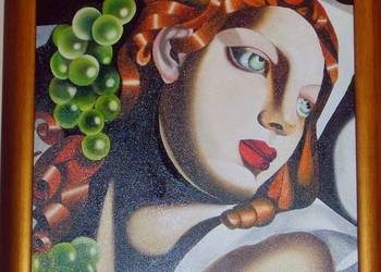 Kopia obrazu Tamary Łempickiej"Olśniewająca"