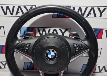 BMW E60 E61 E63 E64 LCI KIEROWNICA SPORT ŁOPATKI AIRBAG KOMPLET
