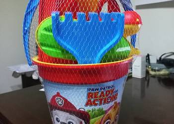 zestaw do piaskownicy Psi patrol wiaderko 11 elementów Wader