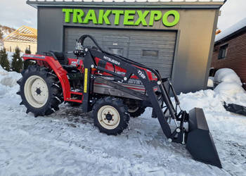 Mistshubishi MT21 , ładowacz czołowy , mini traktor japoński .