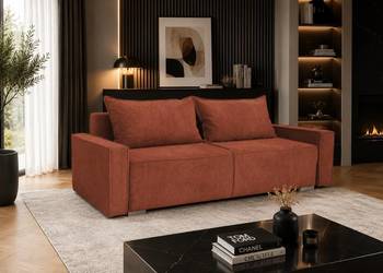 Sofa AMAZON na sprężynach bonell z pojemnikiem na pościel