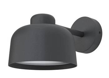 Zintegrowana lampa ścienna LED Bell industrial/retro/loft ciemnoszara