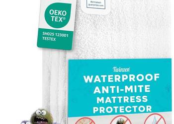 Twinzen - Pokrowiec na materac 140 x 190 x 25 cm Przeciw roztoczom i pluskw