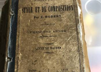 Stara książka z 1875 roku w języku francuskim