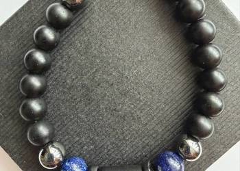 Bransoletka męska z kamieni naturalnych znak zodiaku