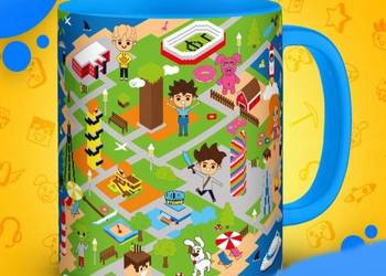 KUBEK WOJAN TEAM WOJANEK ŚWIAT WOJANOWIC NIEBIESKI NA PREZENT ORYGINALNY