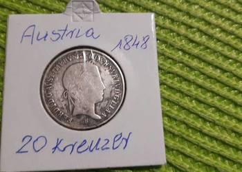moneta srebrna Austrii z 1848r