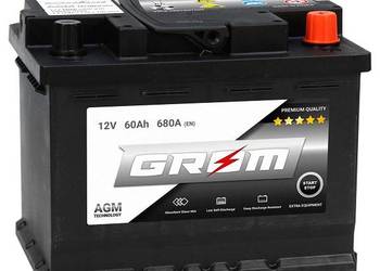 Akumulator 60Ah 680A GROM AGM START&STOP Darmowa wymiana !