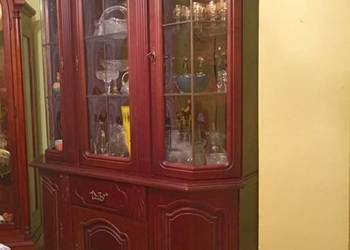 Kredens drewniany witryna