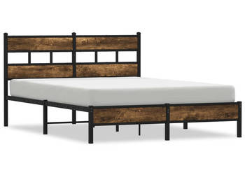 Łóżko z wezgłowiem bez materaca dąb sonoma 140x190 cm WM-4017200