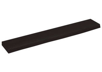 Półka ciemnobrązowa 60x10x2 cm wykończone lite drewno dębowe WM-363758
