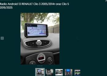 Radio Android 13 RENAULT Clio 3 2005/2014r oraz Clio 5 2019/2025