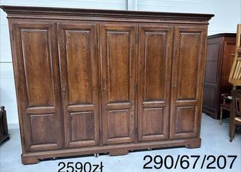 Masywna dębowa szafa 290cm