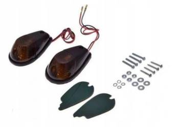 Kierunkowskazy motocyklowe żarówkowe do owiewki 2 szt HONDA INNE- CZARNE