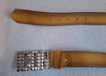 Pasek Damski Skórzany Do Spodni 4 cm Brązowy Klamra.