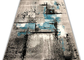 DYWAN 140X200 NEW IDEA MARMUREK BS22 NIEBIESKI GĘSTY WŁOS RÓŻNE WYMIARY
