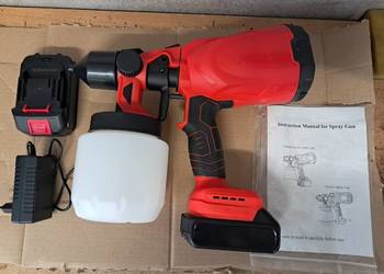 nowy pistolet do malowania zasilany akumulatorami
