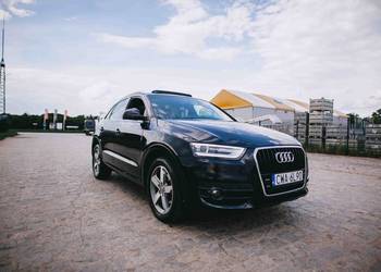 Audi Q3 2.0, 220 KM, automat tiptronic, benzyna, czarna perła