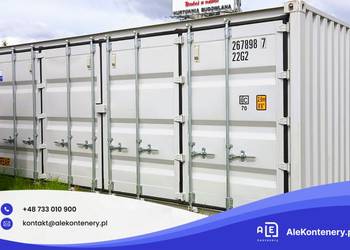 KONTENER MORSKI 20 otwierany bok i szczyt NOWY od ręki 6m - Kębłowo