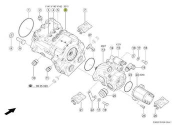Claas Jaguar 970 - pompa hydrauliczna 0001247002