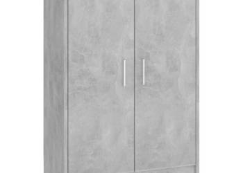 Szafka na buty szarość betonu 60x35x92 cm WM-808931