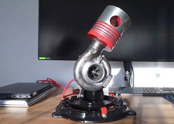 Lampa stołowa biurkowa. Rękodzieło