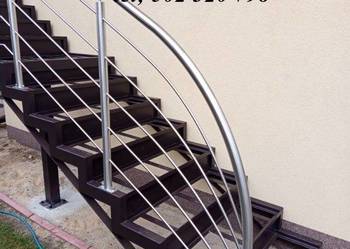 Schody , konstrukcja metalowa , stelaż stalowy