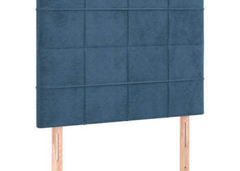Zagłówek do łóżka z LED ciemnoniebieski 80x5x118/128 cm WM-3122458