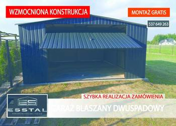 Garaż Blaszany GRAFITOWY - Garaże Blaszane - Hala , Wiaty – ESSTAL-