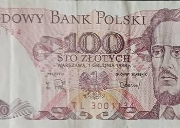 100 złotych  1.XII.1988 seria TL
