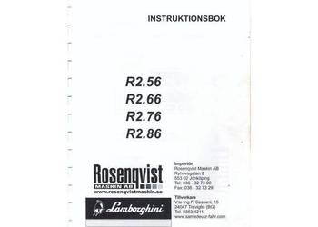 Lamborghini R2  R2.56 R2.66 R2.76 R2.86  instrukcja obsługi
