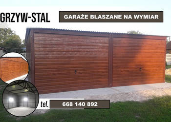 Garaż Blaszany JEDNOSPADOWY |Drewnopodobny| - GRZYWSTAL