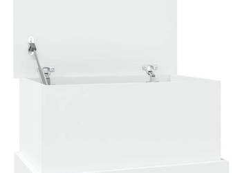 Skrzynia biała 50x30x28 cm materiał drewnopochodny WM-816496