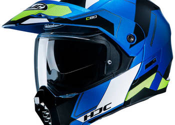 Szczękowy kask motocyklowy HJC C80 Blenda Rox Niebieski MC24