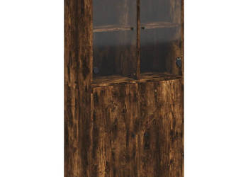Szafka z drzwiczkami przydymiony dąb 68x37x142 cm WM-3295868