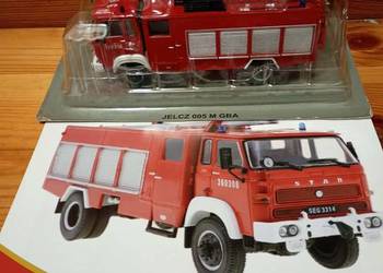 JELCZ 005M Straż pożarna deagostini 1:43 Kultowe ciężarówki PRL Nowy
