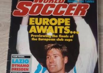 Magazyn sportowy piłki nożnej  Angielski World Soccer unikat Magazyn sportowy piłki nożnej  Angielski World Soccer unikat