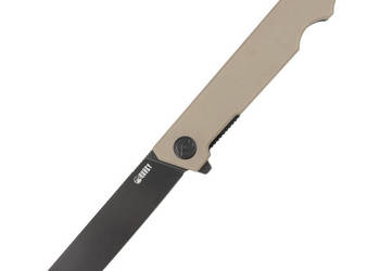 Nóż składany Kubey Knife Pylades Tan G10, Blackwash AUS-10 (KU253C)