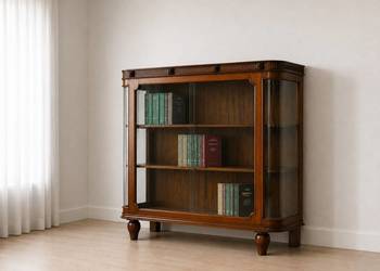 Witryna Biblioteczka Komoda Antyk - orzech, rzeźby