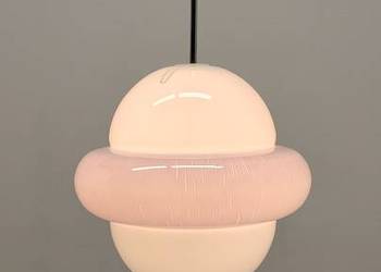 lampa wisząca szklana vintage design Czechosłowacja lata 70-te