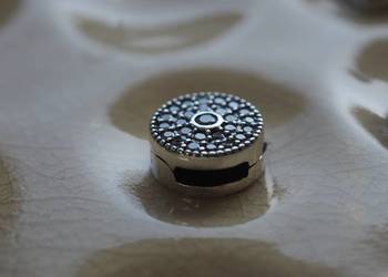 Pandora Charm do bransoletek modułowych klips kółko koło cyrkonie reflexion